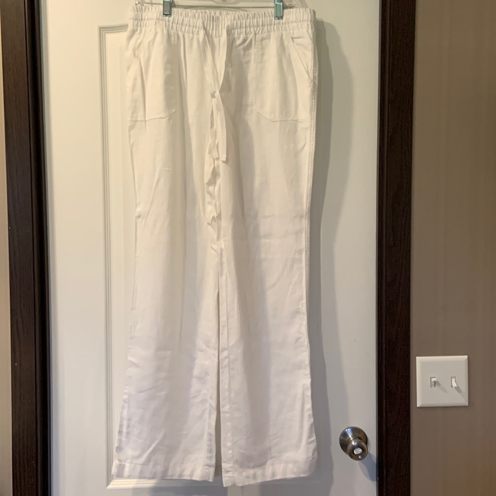 Cato White Linen Pants | Medium NWT
